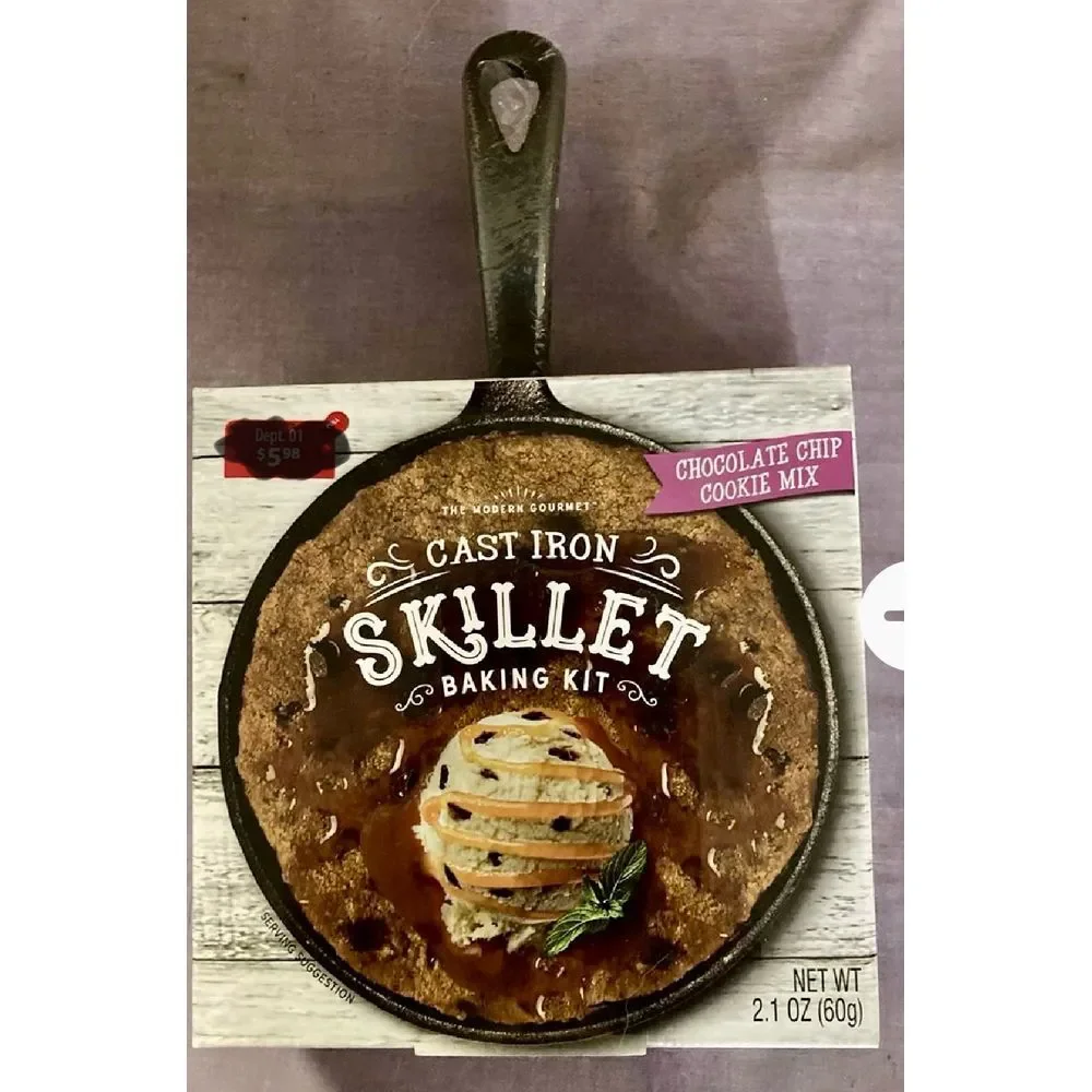 Cast Iron Skillet Baking Kit Chocolate Chip Cookie Mix Dessert‎ Maker